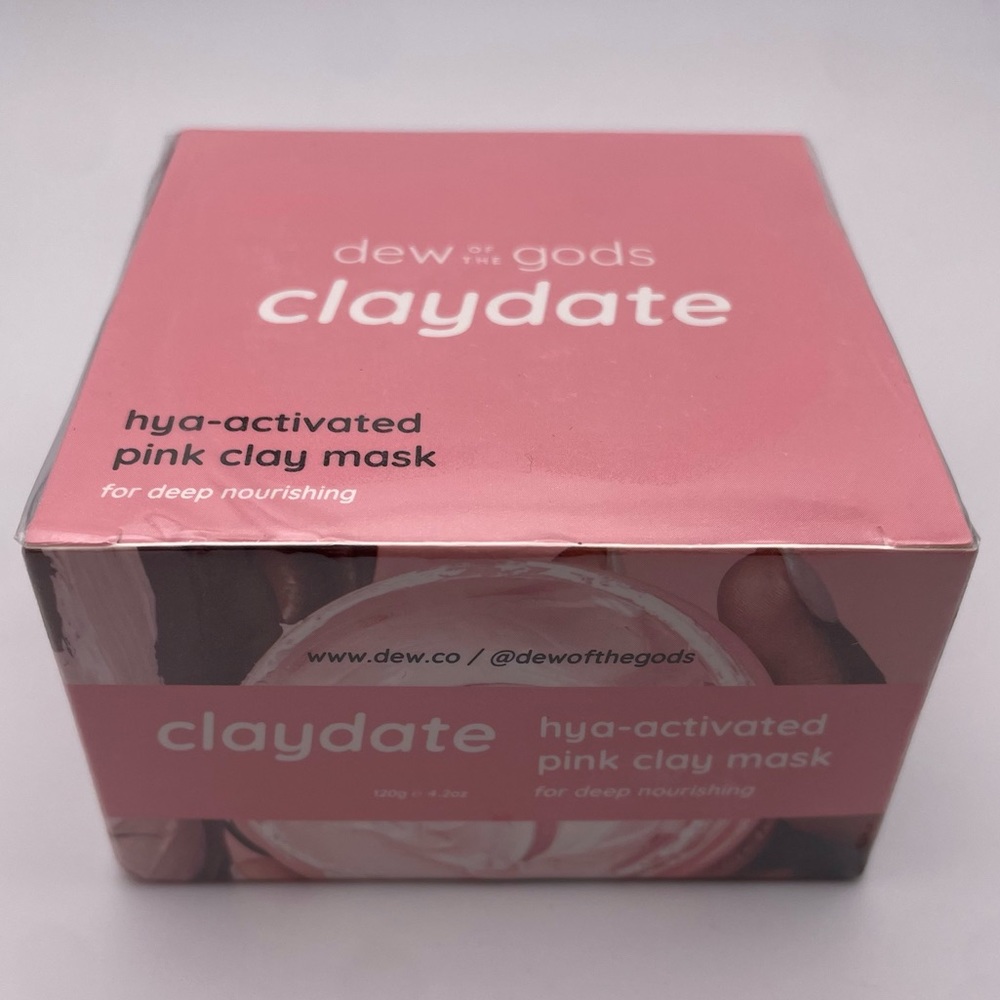 DEW OF THE GODS | Clay-Date | Hya-Activated Pink Clay Mask (Brand New!) 💘